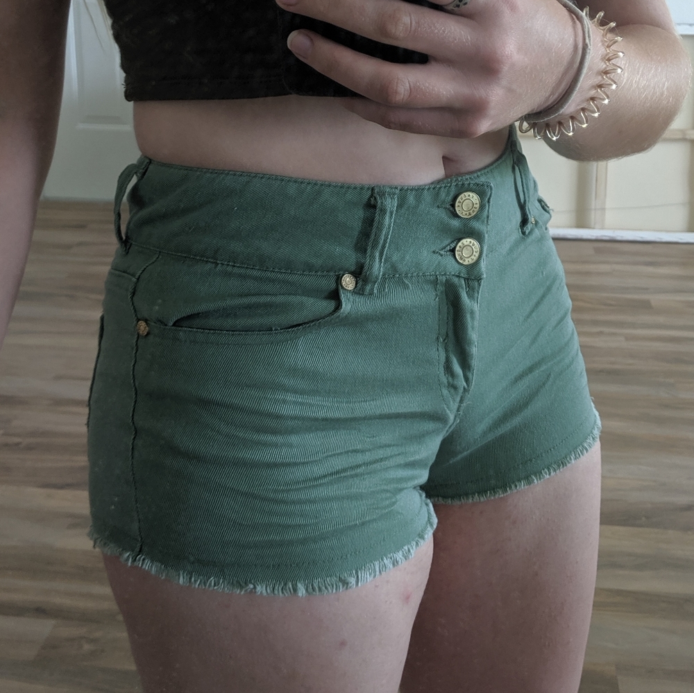 Charlotte Russe/refuge olive green shorts
